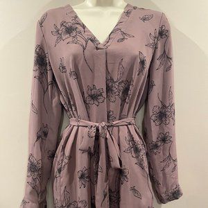 Floral print mini dress